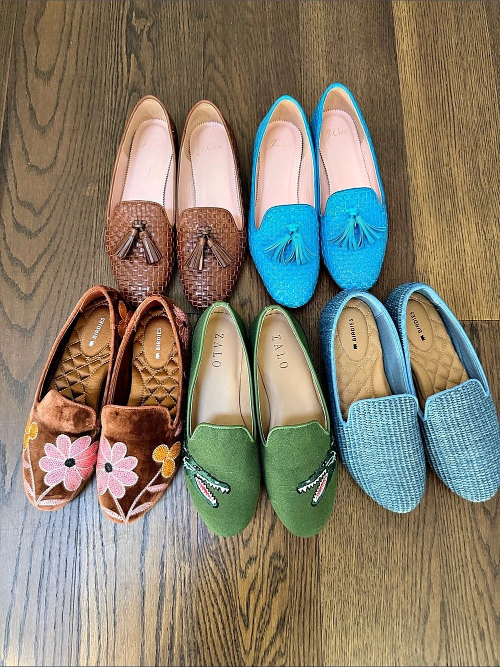 Title: Boutique Loafer Bundle Size 6 - Birdies, House of ZALO, J.Crew (5 Pairs)